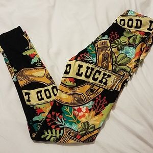 Lularoe tween St. Paddys day leggings